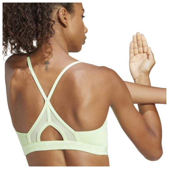 Adidas Γυναικείο μπουστάκι Aeroreact Training Light-Support 3-Stripes Bra Adidas Γυναικείο μπουστάκι Aeroreact Training Light-Support 3-Stripes Bra